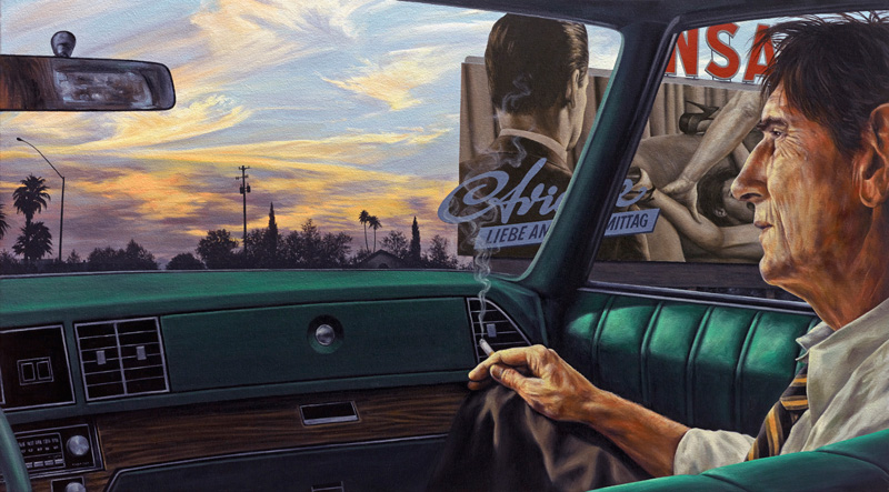 Eric White, Love in the Afternoon, 2014, oil on canvas, 50,8x91,4 cm