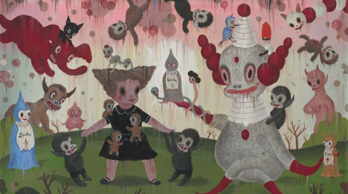 Gary Baseman, Birth of the Domesticated, 2012, acrylic on canvas, 122 x 183 cm