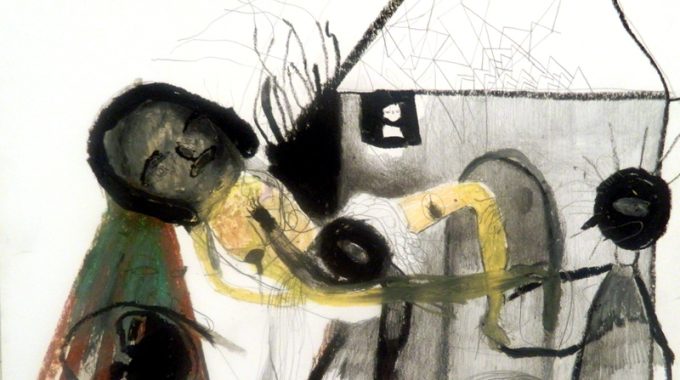 Silvia Argiolas, Verso Dio, 2014, mixed media on paper, 24x33 cm