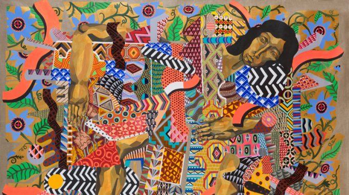 Zio Ziegler, The Chains of Not Choosing, 2014, mixed media on canvas, 150 x 212 cm