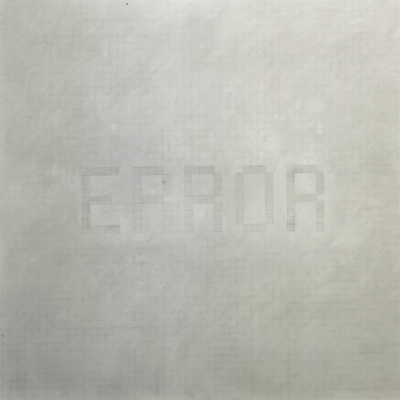 Error, 2000, Grafite Su Carta Su Tela, 200x200 Cm