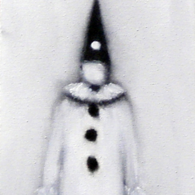 Pierrot, 2004, Acrilico Su Tessuto, Cm 18x24