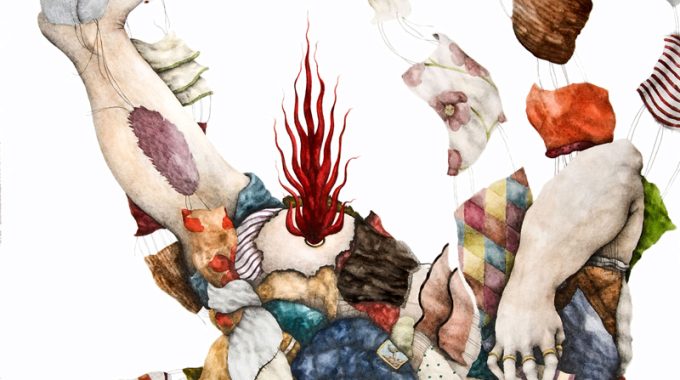 Cristina Pancini, Cambio d'abito, 2011, mixed media on paper, 100x70 cm