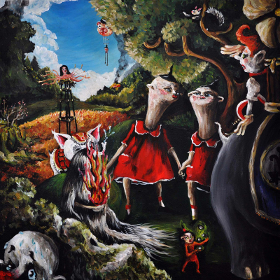 Elena Rapa, Veduta Generale, 2010, mixed media on canvas, 60x60 cm