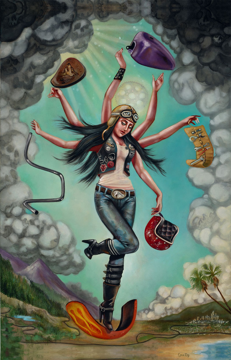 Sara Ray, Mother Of The Road, 2014, Oil On Canvas, 61x91 Cm