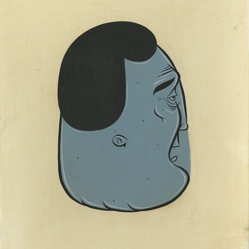 Barry McGee, Untitled, 2010, acrylic on paper, 48x31,7 cm