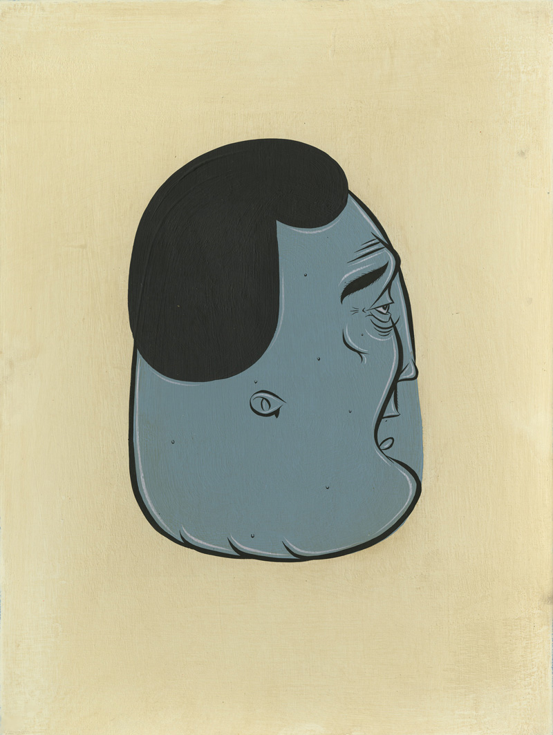 Barry McGee, Untitled, 2010, acrylic on paper, 48x31,7 cm