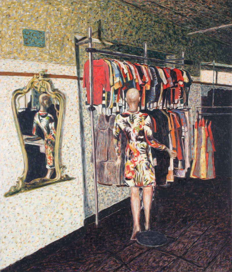 Andrea Salvino. Docks Dora, 2005, oil on canvas,