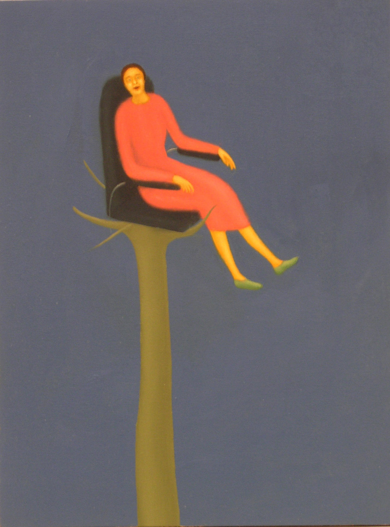 Giuliano Guatta, Le opinioni, 2003, oil on board, 40x30 cm