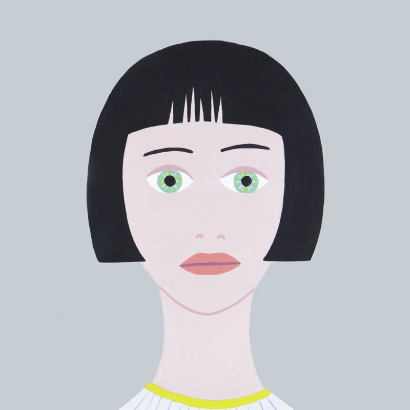 Fulvia Mendini, Belide, 2015, acrylic on board, 23x17 cm