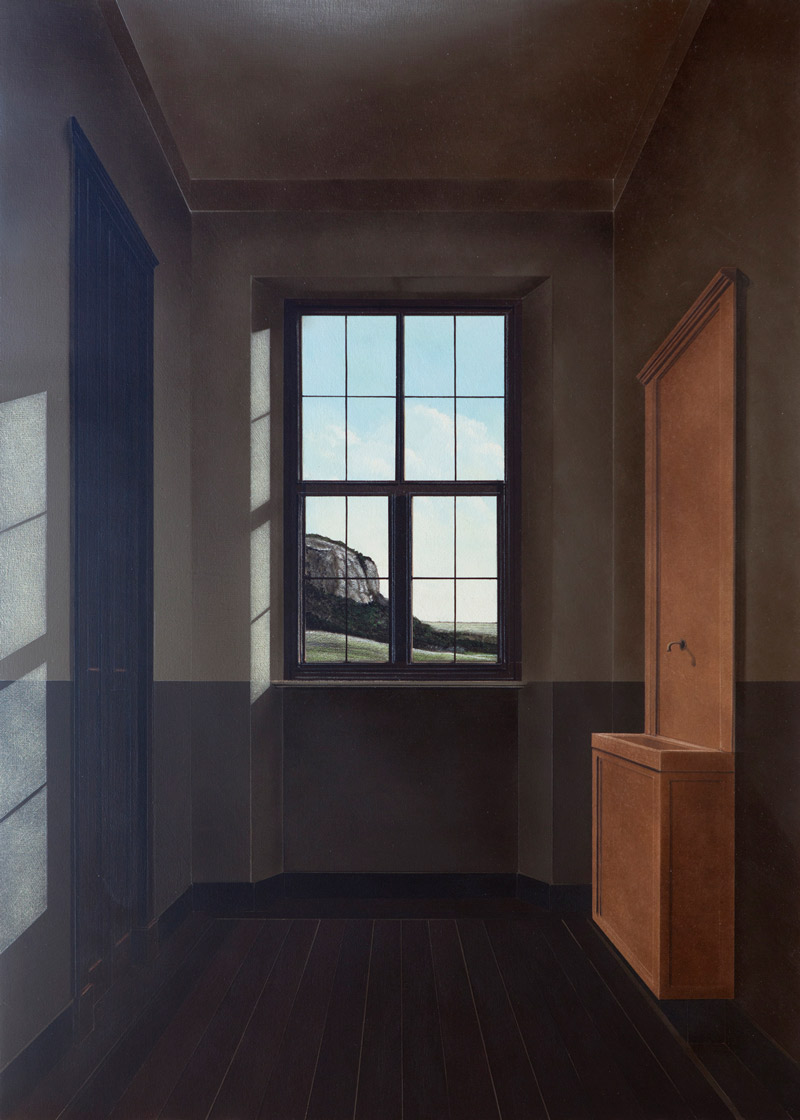 Arduino Cantafora, Avec le Temps III, 2016, vinilico e olio su tavola, 70×50 cm