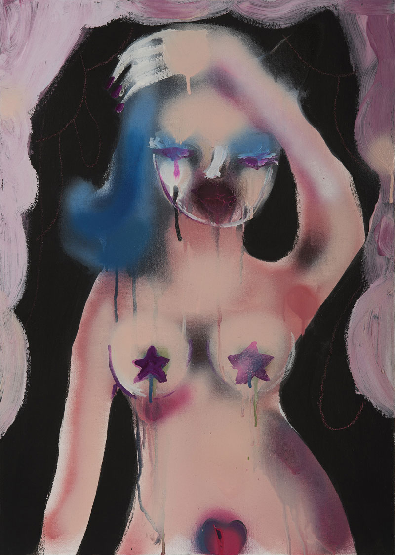 Silvia Argiolas, Creamy, 2016, Mixed Media On Canvas, 50×70 Cm