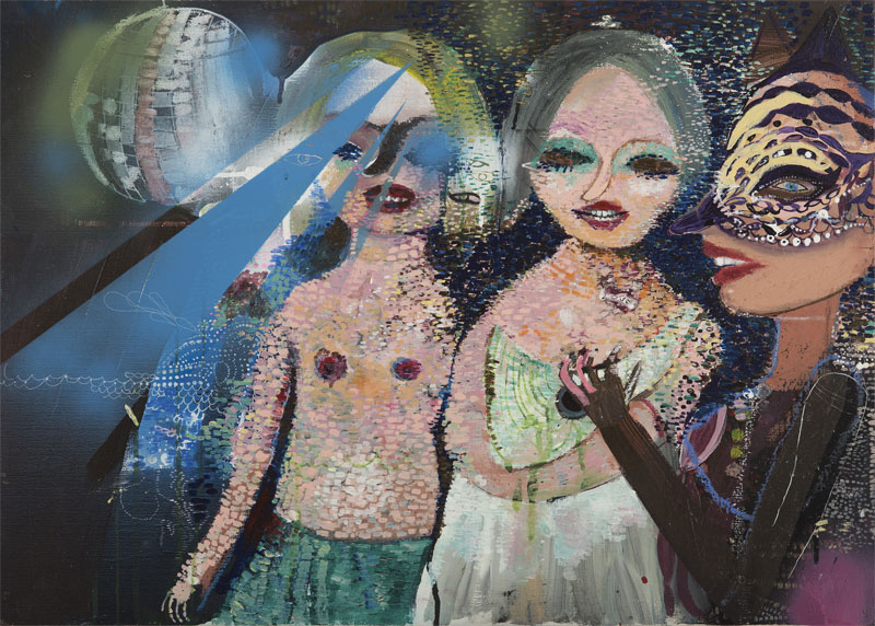 Silvia Argiolas, Untitled, 2016, Mixed Media On Canvas, 70×50 Cm
