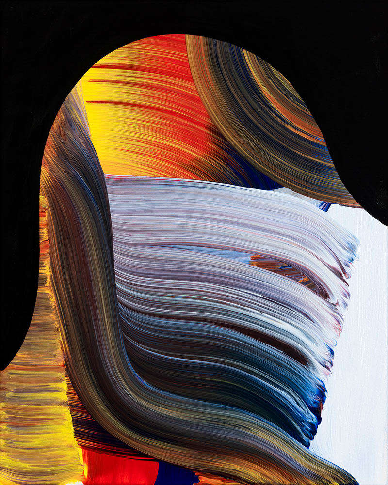 Josh Jefferson, Speed racer, 2016, mixed media on canvas, 51x40,5 cm