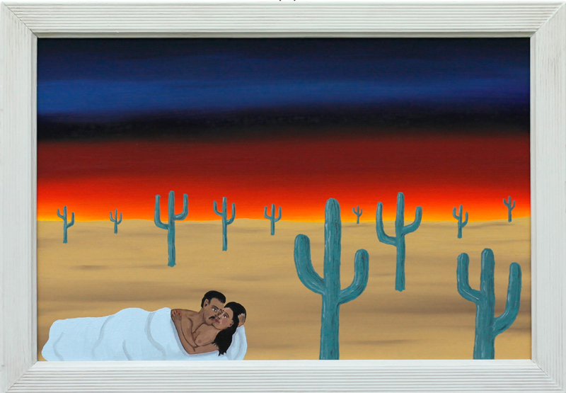 Richard Johansson, Texas hotnights, 2016, oil on panel, 26×39 cm