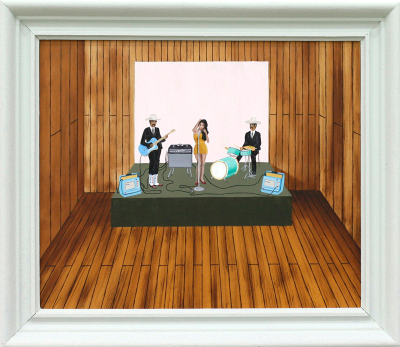 Richard Johansson, uno, dos, tres, 2016, oil on panel, 44×54 cm