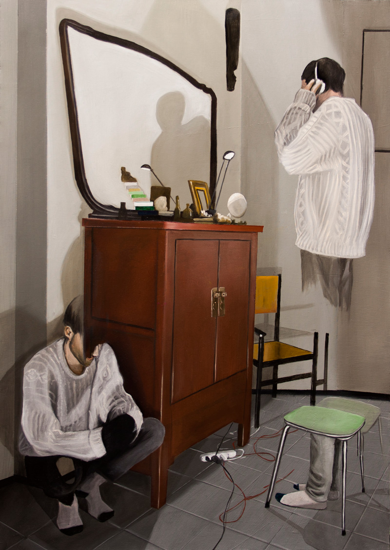 Dario Maglionico, Reificazione #25, oil on canvas, 70×50 cm