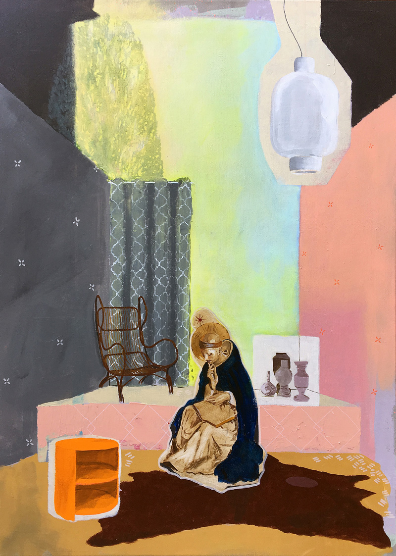 Paolo De Biasi, Del niente a che vedere, 2017, acrylic on canvas, 70×50 cm