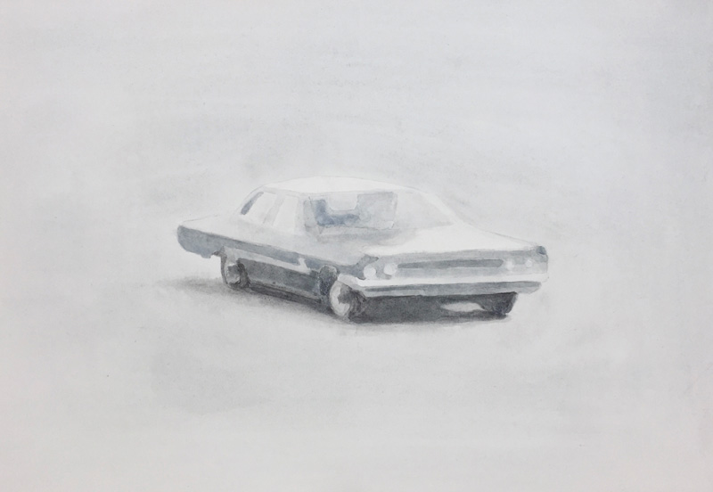 Joshua-Huyser,-sedan,-watercolor-on-paper,-28cm-x-40.5cm,–2017-(2)