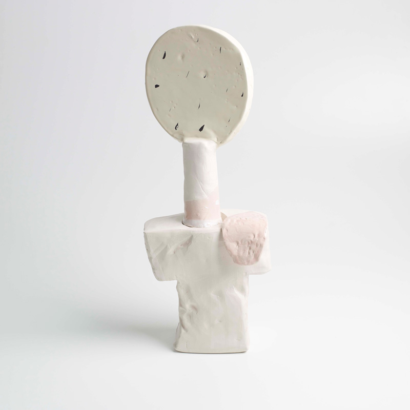 Lusesita, Ping Pong, 2017, ceramic and enamel, 56x20x15 cm