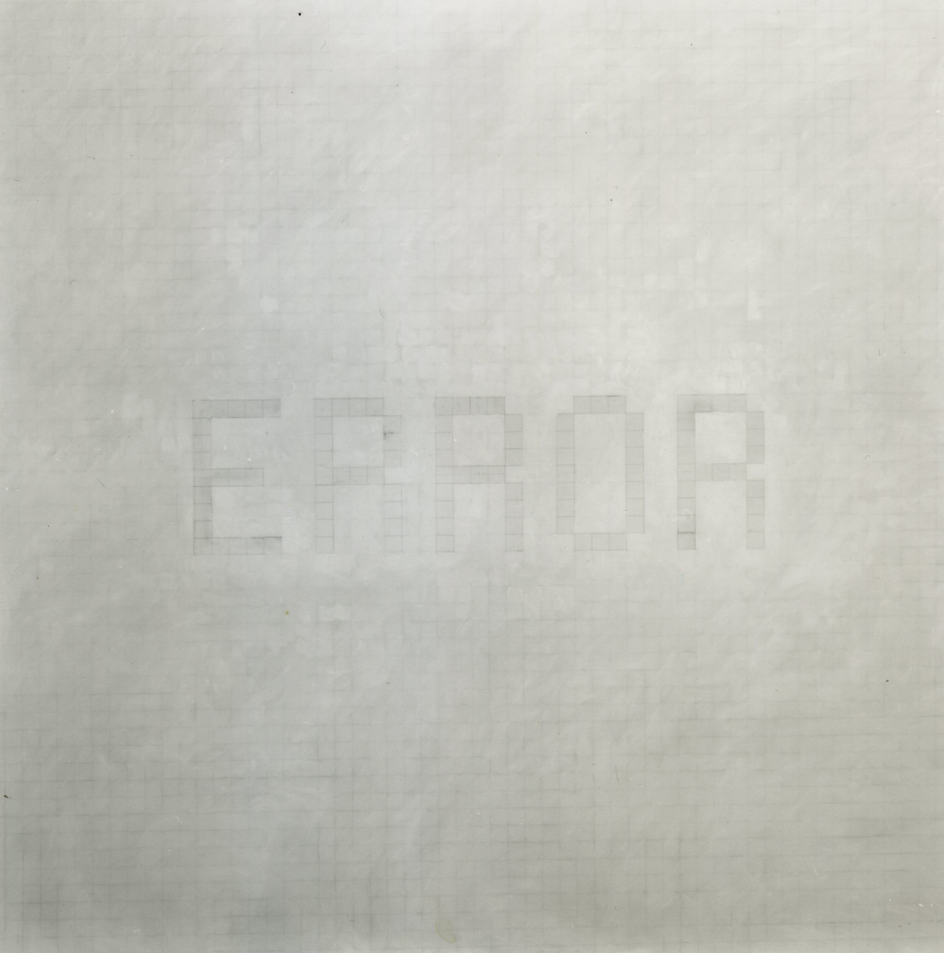Luca Pancrazzi, Error, 2000, pencil on paper, 200×200 cm