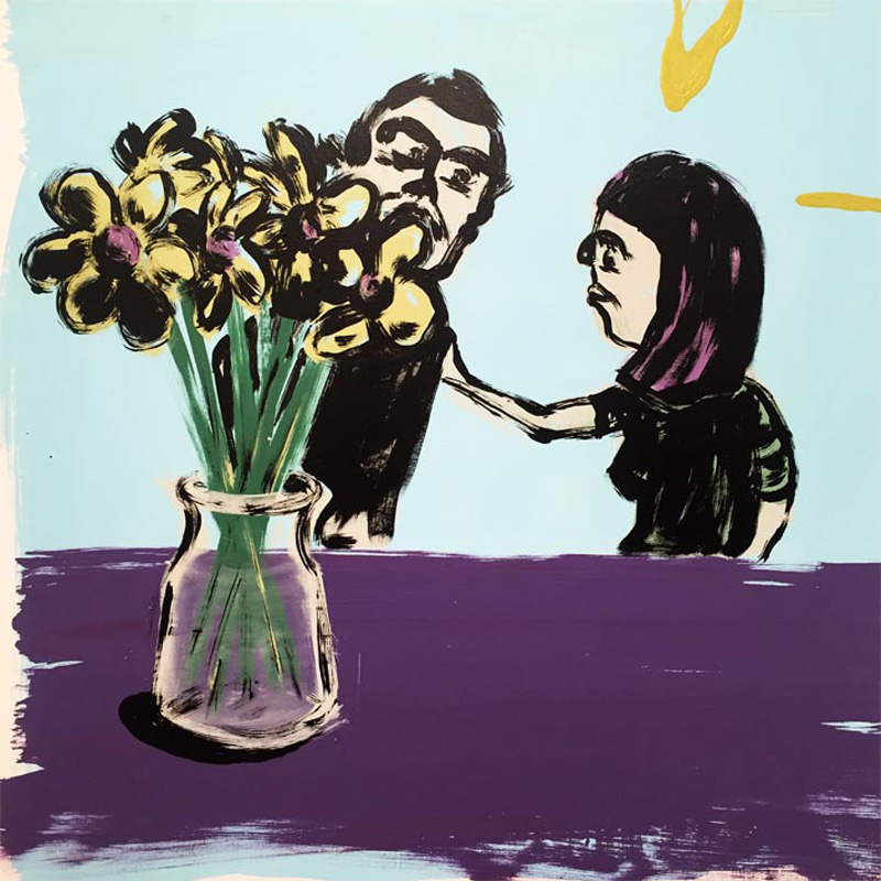 Russ Pope, Bouquet, 2018, acrylic on canvas, 83×83 cm