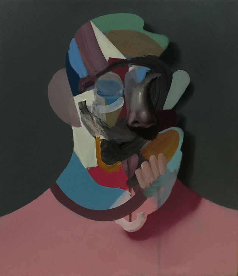 Giuliano Sale, Senza Titolo, 2019, acrilico su tela, 35×30 cm