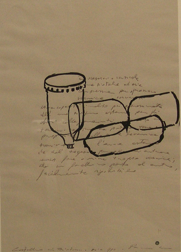Pancrazzi, Disegni, 1990, acquarello e matita su carta, cm 37,5×28,5-4