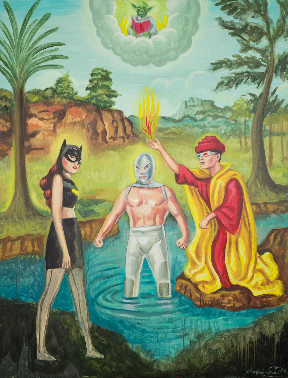 Sergio Mora, We are cosmos, 2020, smalto su azulejos, 30x30 cm
