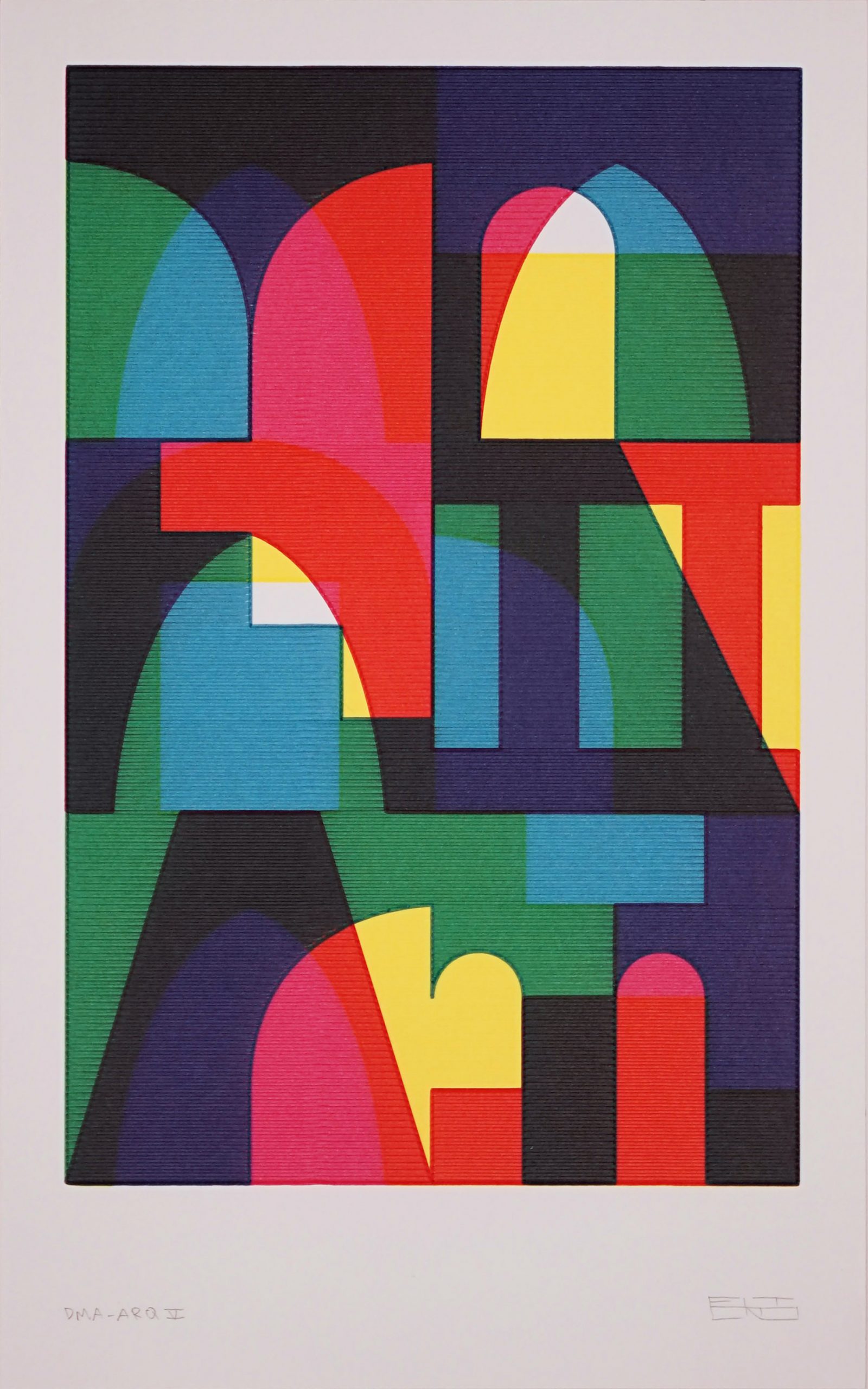 Eltono, DMA ARQ V, 2022, algorithmic drawings on paper, 24×39 cm