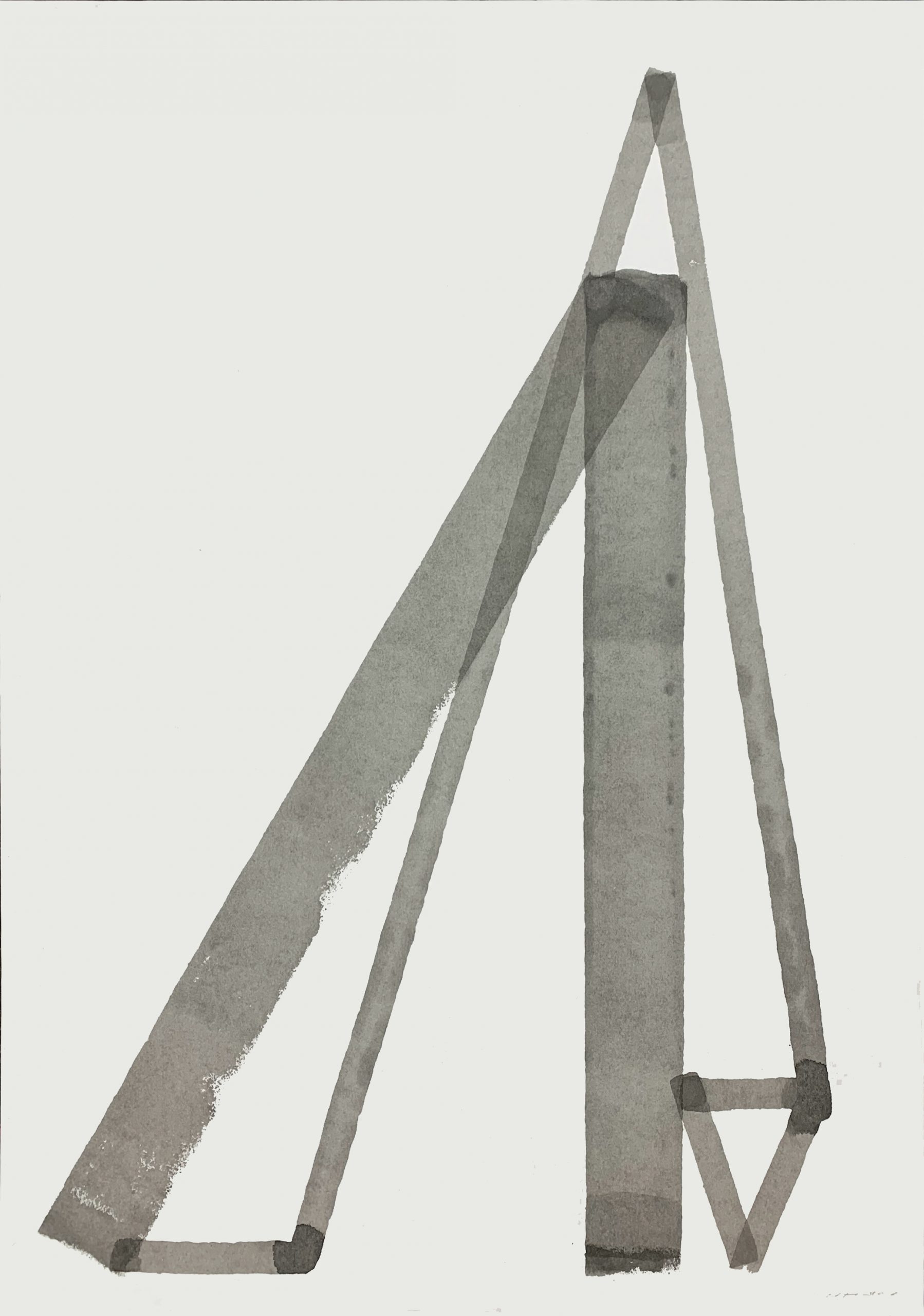 Erosie, Under Construction I, 2022, acrylic on board, 70×50 cm