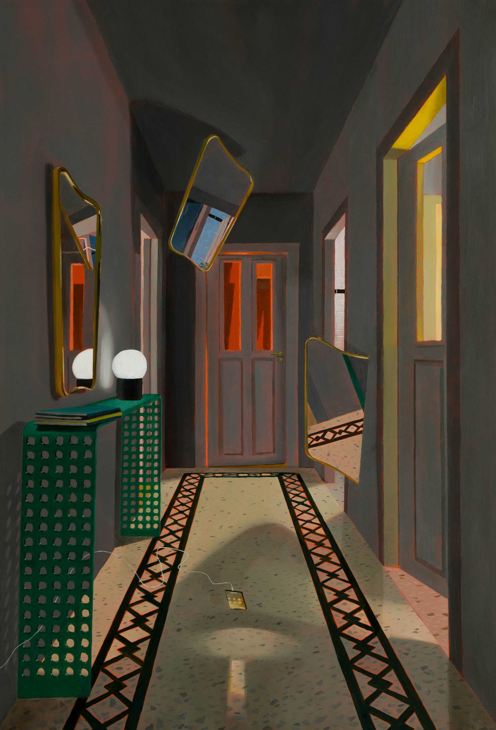 Dario Maglionico, Studio del buio, 2023, sconosciuto, oil on canvas, 80 x 55 cm